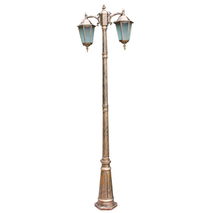 庭院灯头欧式室外路灯防水防锈别墅景观户外草坪双头灯杆花园