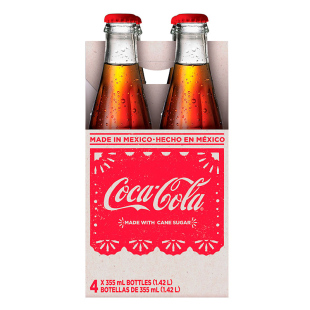 进口墨西哥可口可乐玻璃瓶蔗糖 mexico Coca Cola珍藏版355ml汽水