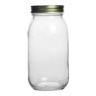 蜂蜜玻璃瓶子食品级一斤装圆形密封罐二斤空瓶八角瓶带盖罐头瓶子