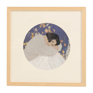 正方形画框实木相框挂墙定制字画装裱书法38*50国画外框架33x33cm