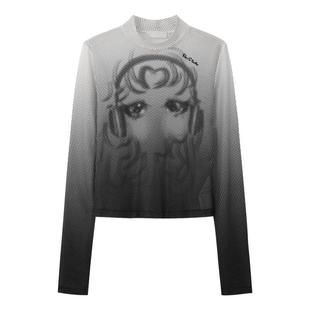 REVAN芮范设计师款酷感少女印花波点单衣RM90801003