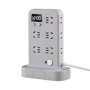 纯铜立式插座带小夜灯多功能USB插排带线插线板宿舍多插位接线板