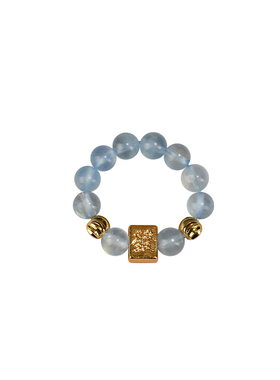 【指定发】天然海蓝宝招财戒指