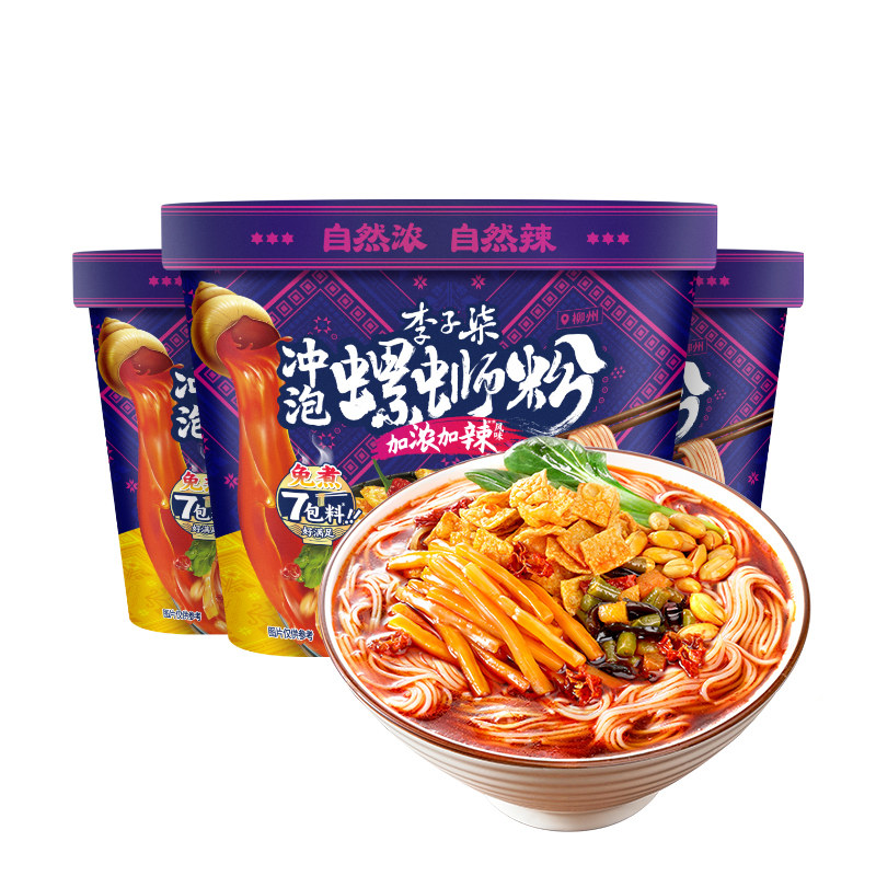 李子柒冲泡螺蛳粉加浓加辣风味230g*3