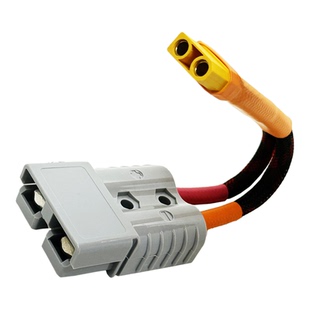 安德森50A转XT90公头母头电摩改装华为大炮输出线大电流转接插头