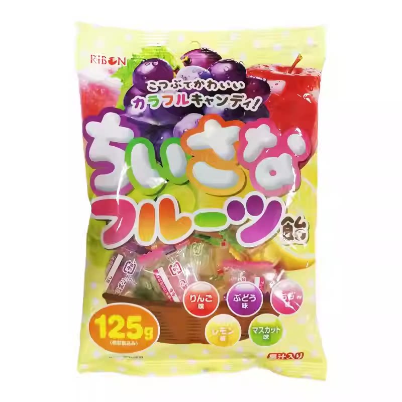日本进口理本瑞本5种水果硬糖果