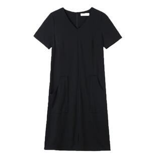 高端大码女装2026夏季新款微胖mm气质显瘦V领宽松直筒连衣裙减龄