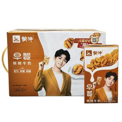 核桃整箱学生饮品蒙牛早餐奶