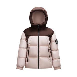 防护外套|商场同款森马中国国家地理系列羽绒服女2024冬新款三防