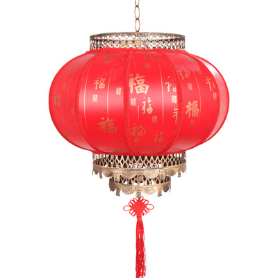 中式印字户外大红仿古羊皮吊顶