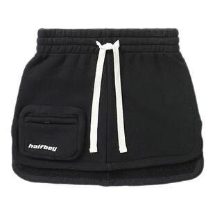 IT HALFBOY女装半身裙短裙时尚活力松紧腰合身卫裙超短裙264301X