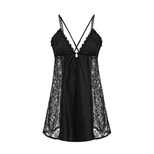 维多利亚性感睡衣女夏天冰丝高级感蕾丝情调纯欲带胸垫吊带睡裙秋