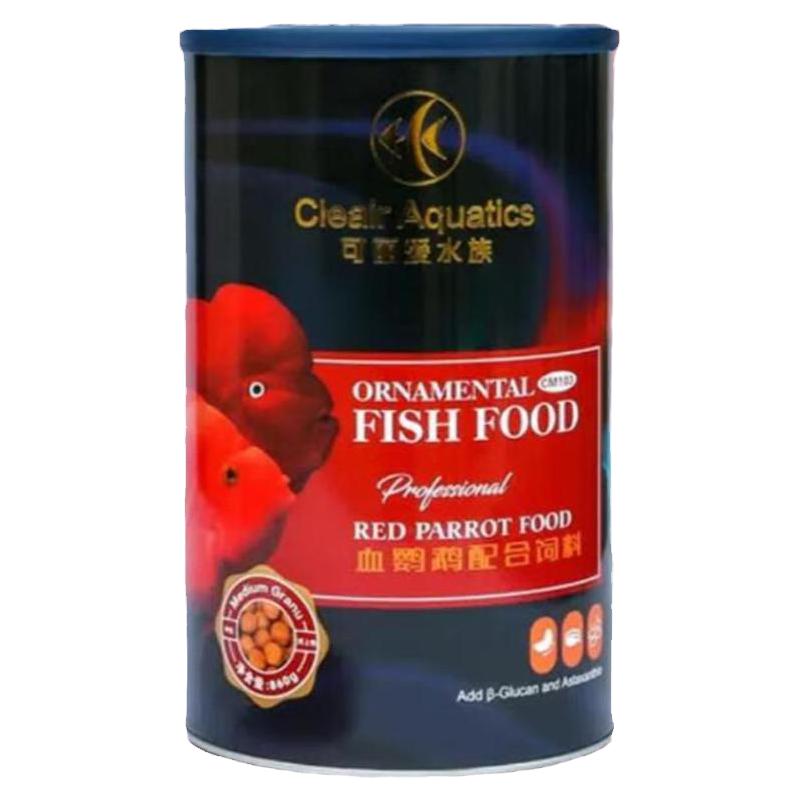 Cleair可丽爱观赏鱼金鱼饲料鹦鹉鱼食热带鱼发财鱼增红增体鱼粮