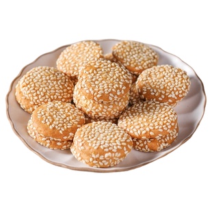 荣昌记洋钱饼老宁波特产金钱饼休闲零食白芝麻酥饼干手工小吃点心