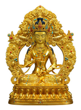 全鎏金金刚萨埵铜像摆件