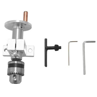 DIY木工车床尾座顶针微型佛珠车床配件钻夹头梅花回转