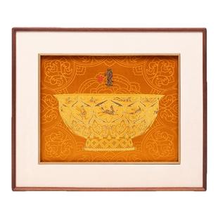 南京云锦研究所博物馆中式装饰画聚宝盆挂画乔迁礼物送领导礼品