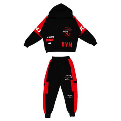 新款帅气风小男孩春秋街舞卫衣