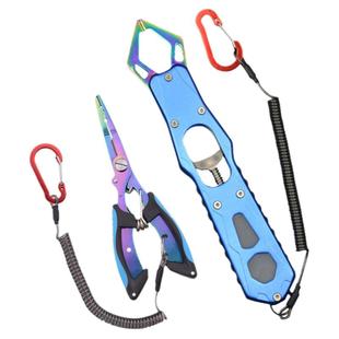 夜光铝合金轻量路亚控鱼钳路亚钳控鱼器套装多功能钓鱼上环摘钩钳