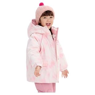 库洛米IP巴拉巴拉儿童羽绒服女童长款上衣大童加厚外套冬装童装潮