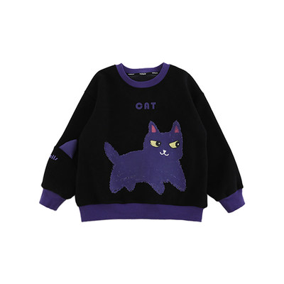 oddtails男童秋冬时尚加绒卫衣