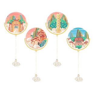 重庆景点书签特色旅游解放碑洪崖洞白帝城金属文创礼品伴读随手礼