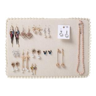 珍珠相框耳环收纳架家用挂墙首饰架耳钉陈列板项链展示架饰品架子