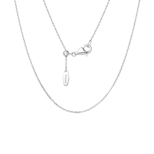 WithLove 日本18K金项链O字白金素链Pt950铂金彩金锁骨链玫瑰金女