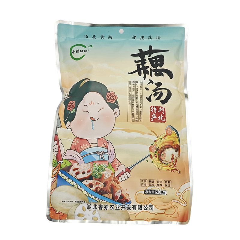 正宗湖北洪湖藕莲藕煲汤900克*10包新鲜现挖加热即食藕炖汤