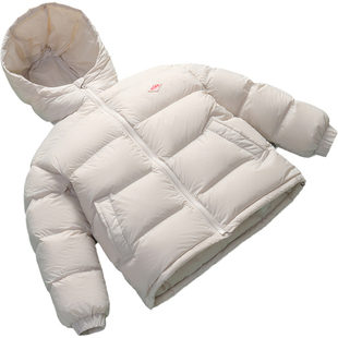 嘿小鹅2025新款儿童鹅绒服羽绒服短款男童女童中大童加厚洋气外套