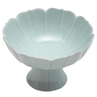 陶瓷托盘高脚盘茶点盘中式盘子糕点盘点心盘碟精致家用水果盘套装