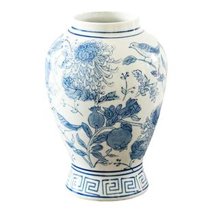 复古风陶瓷花瓶高级感中式青花瓷器客厅插花干花鲜花玄关装饰摆件