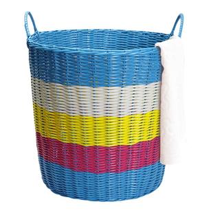 脏衣篮衣服收纳筐家用衣物大容量藤编框换洗衣服玩具蓝衣篓网红款