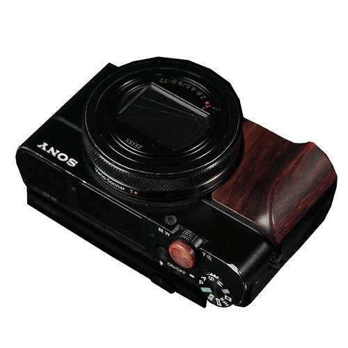 实木相机索尼RX100黑卡手柄快门按钮RX100M6 M7防滑柄RX100M5 M4