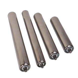 无动力滚筒托辊流水线滚筒镀锌不锈钢滚轮输送机托辊双链轮滚筒