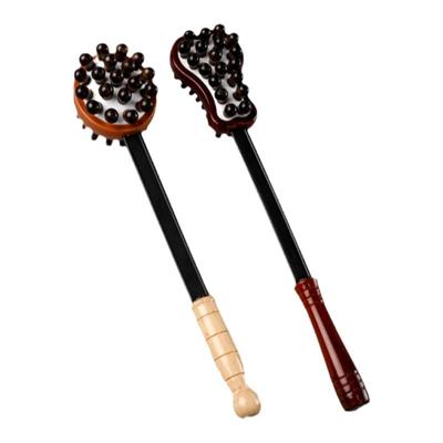 手持式木质拍打肩颈健身按摩棒