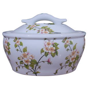 景德镇陶瓷米缸加大加厚家用带盖晒酱菜缸防潮中式瓷盆大口腌肉缸