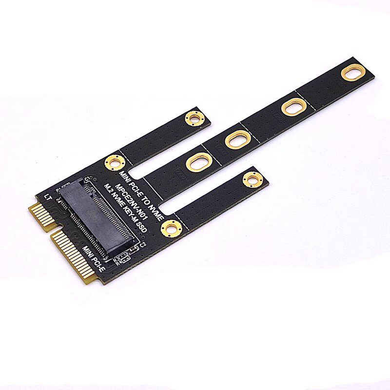 MINIPCI-E转NVME M2转接卡MPCIE转KEY-M扩展插槽WIFI接口改M.2盘