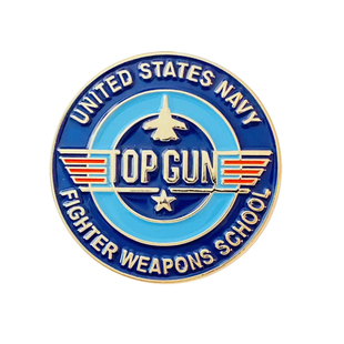 壮志凌云电影金属徽章TOPGUN标志胸针周边收藏纪念男生包衣服饰品