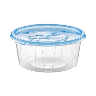 新天力一次性碗食品级餐盒打包饭盒带盖外卖圆碗商用可微波加热