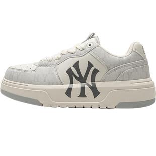 【自营】MLB板鞋男鞋女鞋新款灰色低帮运动鞋舒适透气轻便运动鞋