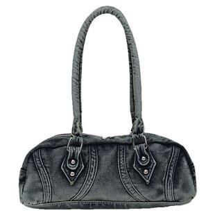 休闲大容量牛仔布包包女式2026新款时尚百搭单肩腋下包手提法棍包