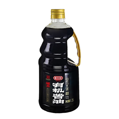 黄花园有机酱油0添加天然酿造不加糖1.25L生抽非转基因黄豆酱油