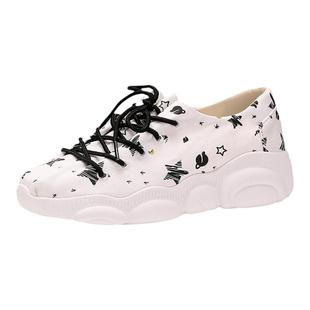 Tt&Mm/汤姆斯秀气韩版时尚小白鞋女鞋厚底高级帆布运动休闲老爹鞋