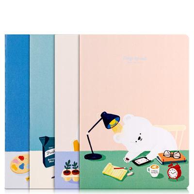 得力文具笔记本子大学生简约