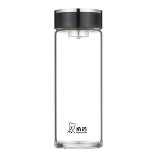 希诺玻璃杯单层大容量带滤网防爆新款水杯加厚便携家用办公泡茶杯