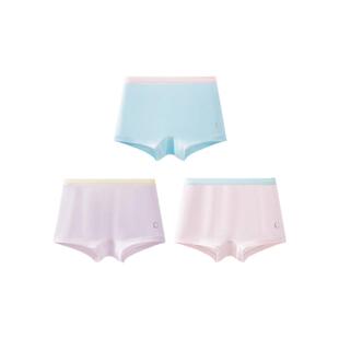 栀柔儿童纯棉a类男女童平角四角短裤不夹屁屁女生抗菌不勒腰内裤