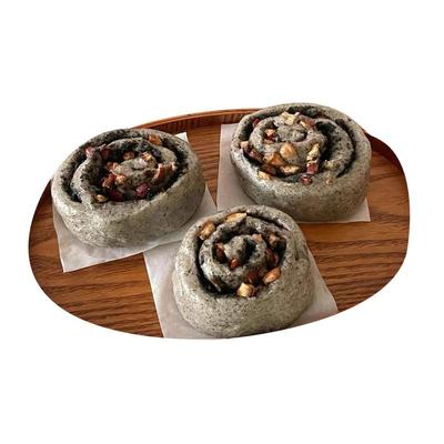 黑芝麻核桃铜玉花开馒头卷纯手工