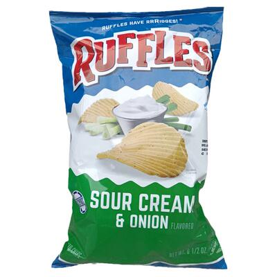 Ruffles波浪形薯片酸奶油洋葱味