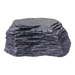 岩板摆件鱼缸黑尾大勾群游造景乌龟晒台山峰平顶峰多层纹理定制